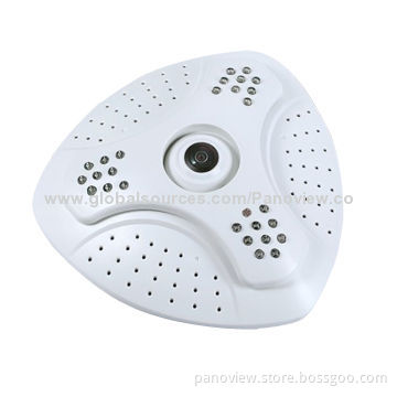 IP Fisheye Camera with 180/360 Degrees in Wireless, IR and Day/Night
